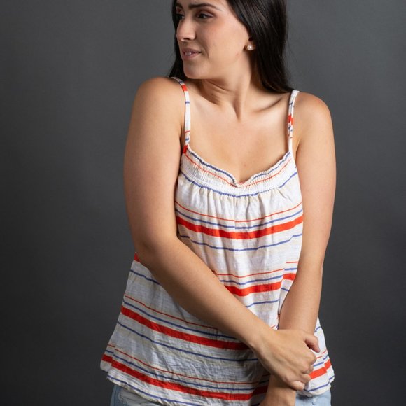 Blue Red Striped Tank Top by Universal Thread - Picture 2 of 10